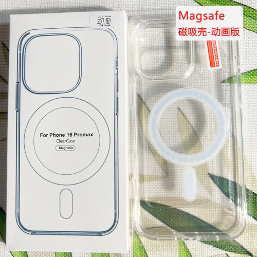 磁吸手機殼適用ip16pro magsafe帶動畫14PRO無線充13PRO磁吸殼16E
