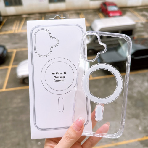 磁吸手機殼適用ip16pro magsafe帶動畫14PRO無線充13PRO磁吸殼16E