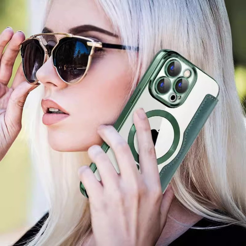 適用iPhone17磁吸手機殼菱格繙蓋插卡皮套蘋果16透明15防摔保護套 適用iPhone17磁吸手機殼菱格繙蓋插卡皮套蘋果16透明15防摔保護套