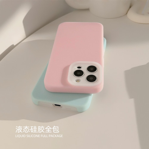 果凍液態16適用蘋果手機殼iphone15防摔14promax純色簡約12全包13 果凍液態16適用蘋果手機殼iphone15防摔14promax純色簡約12全包13
