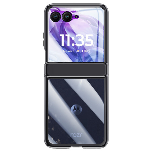 適用MOTO RAZR 50Ultra電鍍鏈條保護套摩托raza 60防摔殼膜一體