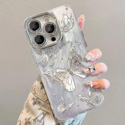 超仙蝴蝶適用蘋果16Promax手機殼IMD高級感16羽紗15精孔爆款網紅