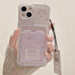 適用蘋果15promax手機殼14卡套iphone16簡約11卡包12/13軟xs