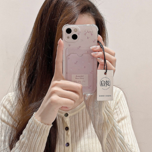適用蘋果15promax手機殼14卡套iphone16簡約11卡包12/13軟xs