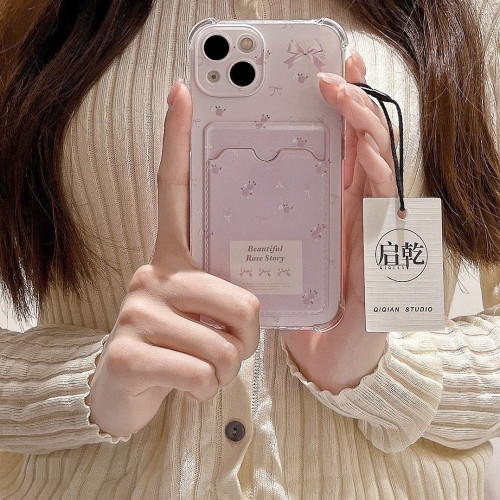 適用蘋果15promax手機殼14卡套iphone16簡約11卡包12/13軟xs