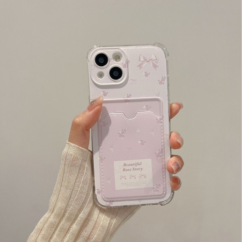 適用蘋果15promax手機殼14卡套iphone16簡約11卡包12/13軟xs