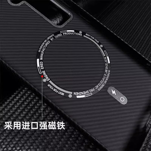 適用三星S25ultra手機殼凱夫拉紋理夜光磁吸Galaxy S23防摔保護套