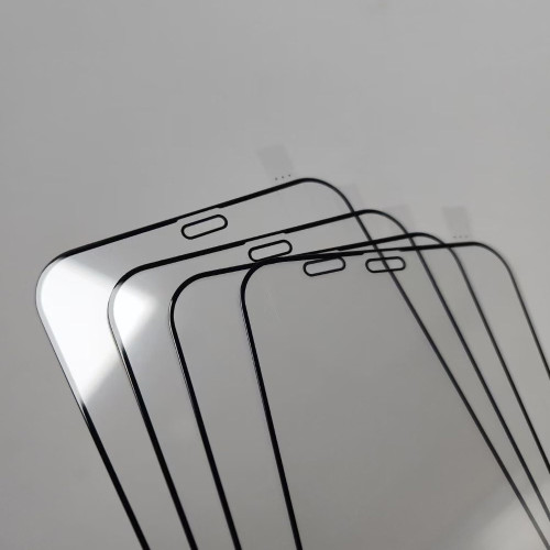 適用iphone蘋果12鋼化膜14全屏高清13 15Pro max絲印高鋁保護膜