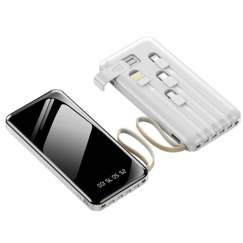 快充充電寶20000安培自帶線超薄行動電源 快充充電寶20000安培自帶線超薄行動電源