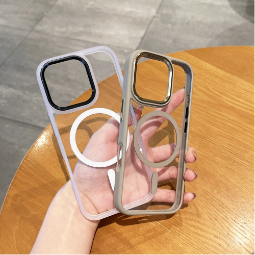 適用蘋果17ProMax金盾磁吸手機殼無線充電iPhone16防摔透明保護套