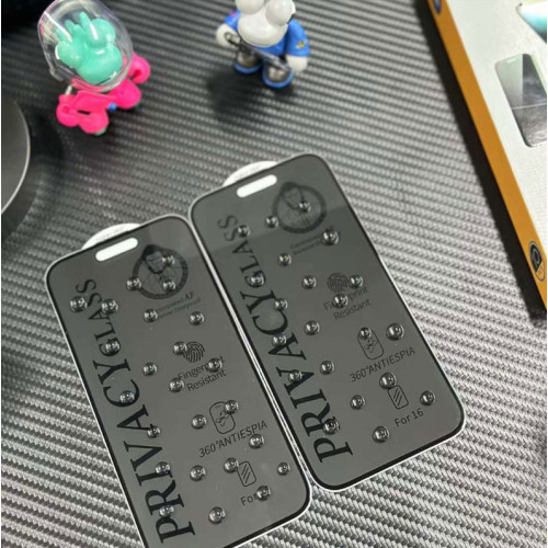 適用蘋果13PROMAX防窺360°鋼化膜蘋果14PROMAX防窺防塵蘋果11PRO