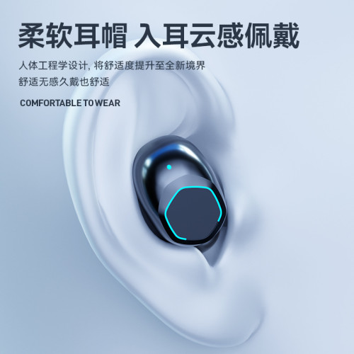 M48新款藍牙耳機超長續航大電量入耳式數顯螢幕可充電耳機5.4