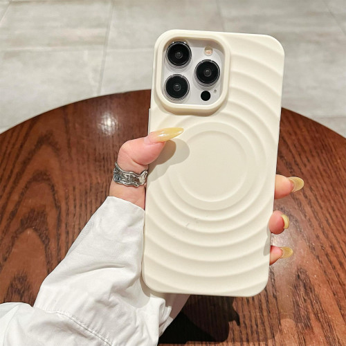 高級感小衆波漾殼適用蘋果16ProMax磁吸手機殼iPhone13全包防摔