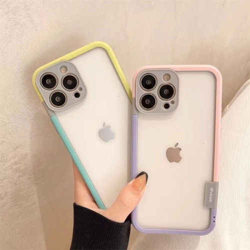 適用iPhone17撞色邊框17PROMax手機殼蘋果16pro精孔矽膠散熱軟套