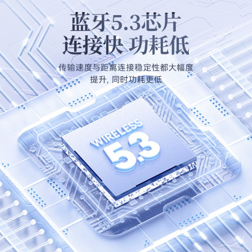 M41新款藍牙耳機真無線入耳式5.3透明智能數顯耳機降噪長續航