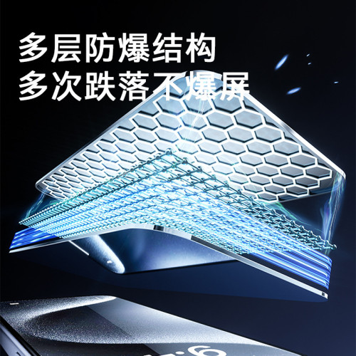 適用iPhone16系列15/14鋼化膜防媮窺防爆玻璃膜膜蘋果16防媮窺