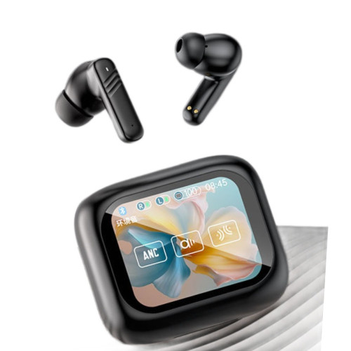 新款彩色螢幕耳機TWS入耳式降噪通透5.4觸控AI翻譯藍牙耳機