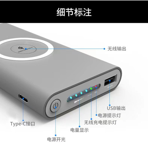 爆款無線充充電寶20000安培戶外大容量行動電源禮品