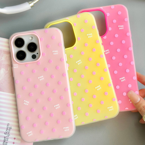 知泰iPhone16手機殼適用蘋果13/12波點15x女14promax膚感果凍