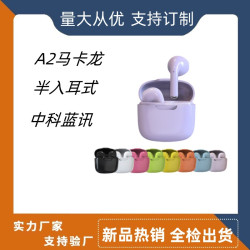 A2無線藍牙耳機超長續航亞馬孫馬卡龍新款