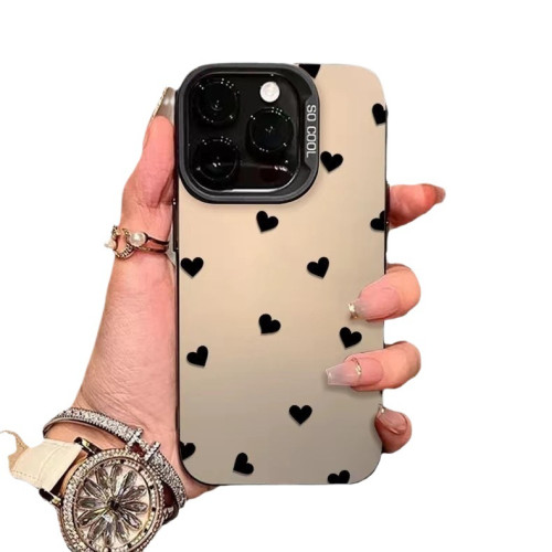 簡約愛心適用蘋果iPhone17promax手機殼16plus新款15/14/13矽膠12