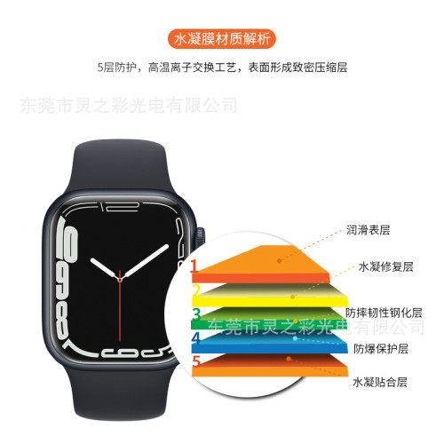 適用iwatchs1042mm膜apple10代鋼化膜蘋果46mm手錶膜抗藍光S11
