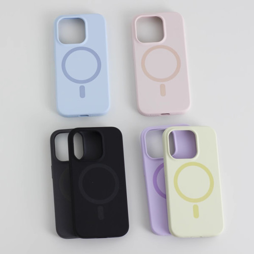 液態矽膠適用蘋果17磁吸手機殼iPhone16pro純色全包防摔大孔護套 液態矽膠適用蘋果17磁吸手機殼iPhone16pro純色全包防摔大孔護套