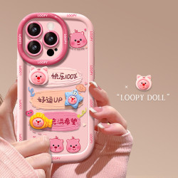適用蘋果17promax泡芙手機殼iPhone14粉色13女款12卡通 16