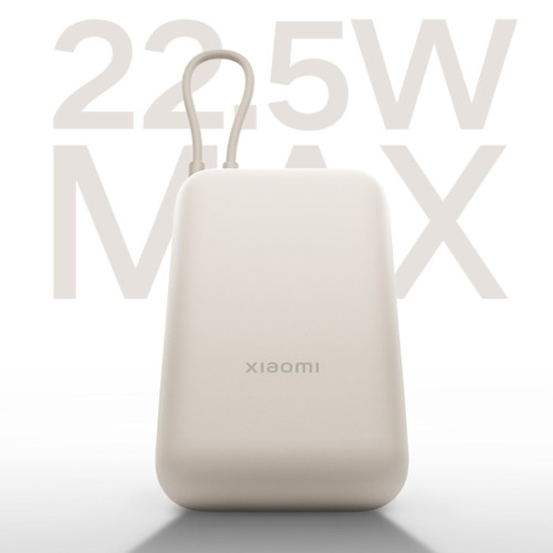 小米自帶線充電寶10000mAh口袋版快充小巧迷你大容量可攜式行動電源