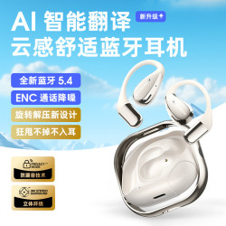2025新款AI無線翻譯耳機X5PRO降噪掛耳式爆款藍牙耳機