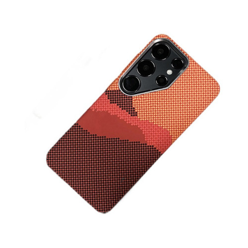 適用三星S25Ultra凱夫拉碳纖維磁吸手機殼GalaxyS24夜光PC保護套 適用三星S25Ultra凱夫拉碳纖維磁吸手機殼GalaxyS24夜光PC保護套