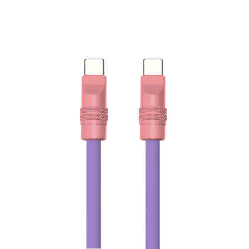 新款軟矽膠適用蘋果iphone16安卓240WPD快充數據線彩色鋁合金外殼