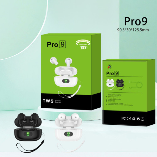 新款pro9藍牙耳機無線降噪高音質可攜式高級超長續航入耳式耳機