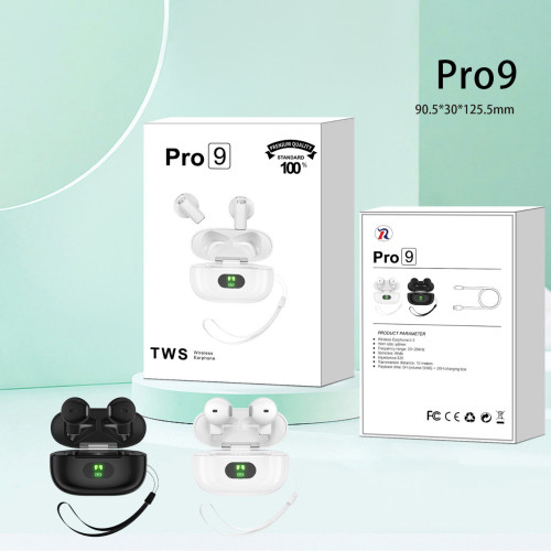 新款pro9藍牙耳機無線降噪高音質可攜式高級超長續航入耳式耳機