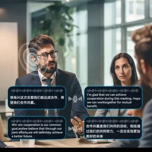 椰子球小椰球ai庫同聲翻譯輔助學習英語翻譯耳機商務會議實時傳譯