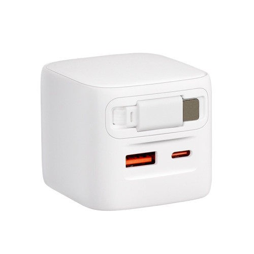 30W大功率手機充電器自帶伸縮線適用蘋果15/16全系Type-C線充一體