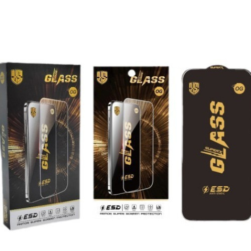 適用蘋果16高鋁絲印大弧ESD防靜電鋼化膜iphone 15 promax手機膜