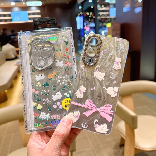 閃粉羽紗卡通適用小米15Pro精孔手機殼紅米K80 米NOTE15Pro保護套