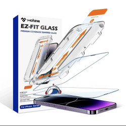 適用iPhone17/16/15/14/13蘋果無塵倉鋼化膜除塵秒貼膜高清簡易盒