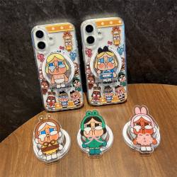 適用iPhone16proMax手機殼蘋果15新款12套14女警13磁吸支架11硬