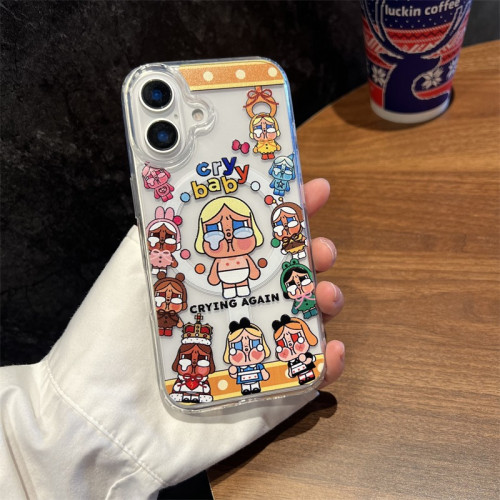 適用iPhone16proMax手機殼蘋果15新款12套14女警13磁吸支架11硬