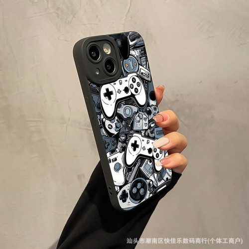 創意遊戯手柄適用蘋果16Pro手機殼iPhone15/14plus創意11趣味1213