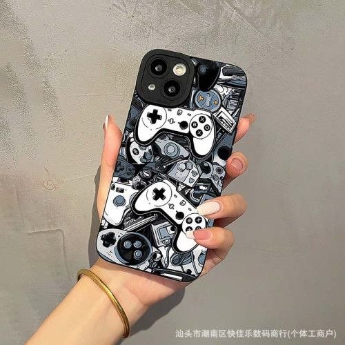創意遊戯手柄適用蘋果16Pro手機殼iPhone15/14plus創意11趣味1213