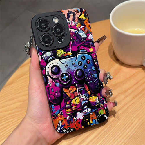 創意遊戯手柄適用蘋果16Pro手機殼iPhone15/14plus創意11趣味1213