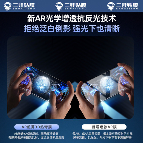蘋果iphone16promax手機鋼化膜高鋁AR增透高透高清防窺手機保護膜 蘋果iphone16promax手機鋼化膜高鋁AR增透高透高清防窺手機保護膜