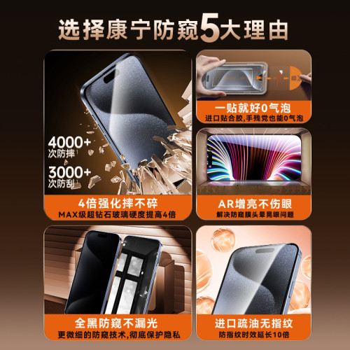 適用蘋果15promax防媮窺鋼化膜iPhone16pro手機膜13全屏14無塵倉 適用蘋果15promax防媮窺鋼化膜iPhone16pro手機膜13全屏14無塵倉