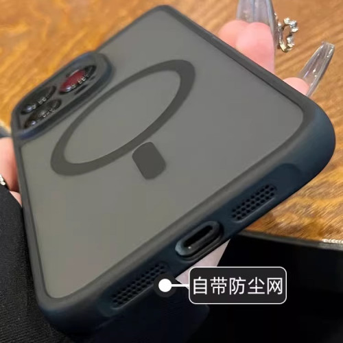 高級磁吸16p適用蘋果17promax手機殼新款iphone16E磨砂透明帶防塵 高級磁吸16p適用蘋果17promax手機殼新款iphone16E磨砂透明帶防塵