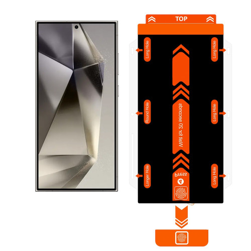 適用三星s25U/S24+/S23/S22+無塵艙防窺鋼化膜防塵防摔貼膜神器 適用三星s25U/S24+/S23/S22+無塵艙防窺鋼化膜防塵防摔貼膜神器