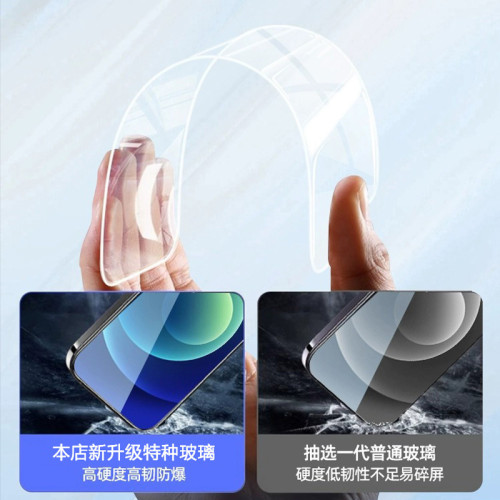 適用16蘋果15pro鋼化膜iphone14全屏抗指紋13max手機膜12防摔11XR