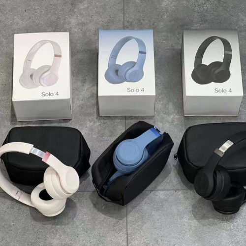 新款適用SOLO 4頭戴式藍牙耳機耳麥可折曡降噪收納運動重低音